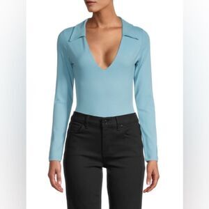 Susana Monaco Collared Bodysuit NWT